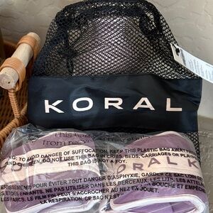 Ankle Weights Koral Black Mesh Bag. NWT